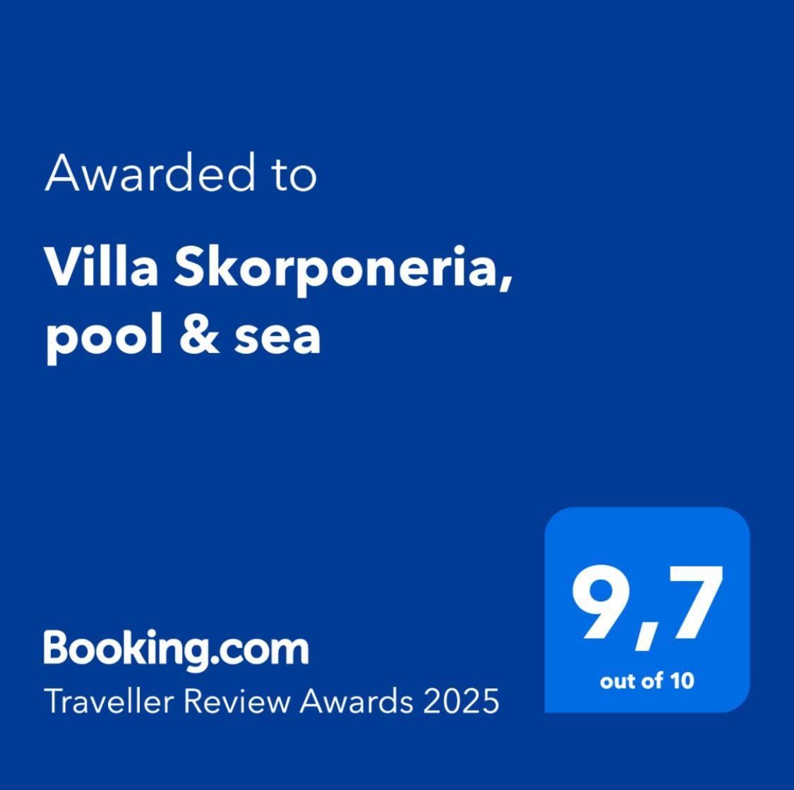 Villa Skorponeria, Pool & Sea Skroponeria Bagian luar foto